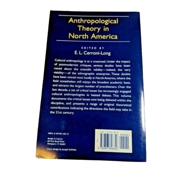 Anthropological Theory In North America Edited By E.L. Cerroni-Long Hardcover - Picture 2 of 2